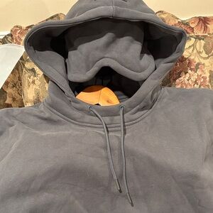 NWT Comfrt travel steel grey hoodie with sleep mask built in & travel sweatpants